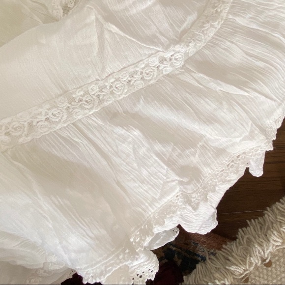 🚫 SOLD on Mercari 🚫 Spell White Flowy Skirt - Picture 8 of 8